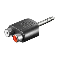 Luxorparts Lydadapter RCA til 6,3 mm