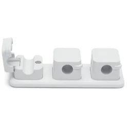 Luxorparts Magnetisk kabelklemme med base Hvit (6-pk.)