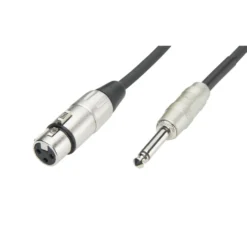 Luxorparts Mik-kabel XLR til 6,3 mm 6 m, Svart