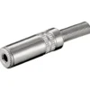 Luxorparts 3,5 mm-kontakt i metall, hunn, stereo