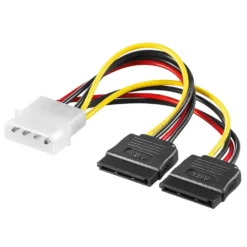 Luxorparts Molex til SATA-strømforgrening 4-pin
