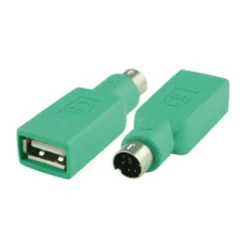Luxorparts PS/2-hann til USB-A-hunn – passiv adapter passiv adapter