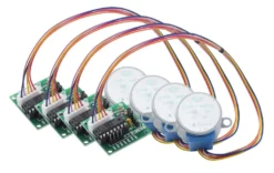 Luxorparts Trinnmotor med girkasse og driver 4-pk.