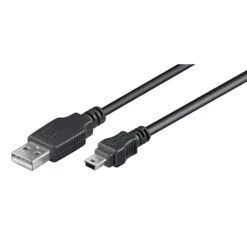 Luxorparts USB-A- til Mini USB-kabel Svart 3 m