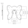 Luxorparts Veggfeste for TV, 23-42"