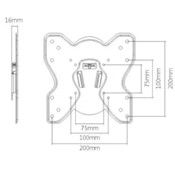 Luxorparts Veggfeste for TV, 23-42"