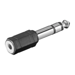 Lydadapter 3,5 mm til 6,3 mm Stereo