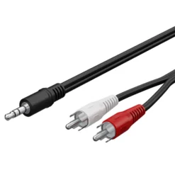 Lydkabel 3,5 mm til 2x RCA 3 m