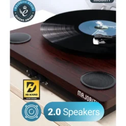 Majority Moto Platespiller med Bluetooth