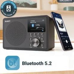 Majority Touro Internet Radio med Wi-Fi og AM/FM