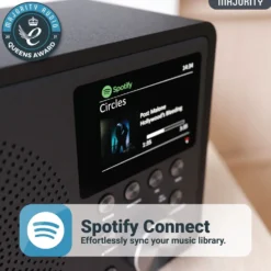 Majority Touro Internet Radio med Wi-Fi og AM/FM