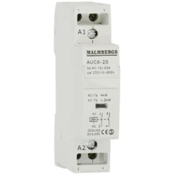 Malmbergs Installasjonskontaktor 2-pinners, 20 A
