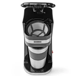 Melissa Single-Serve Coffee Maker med reisekopp 0,4 l
