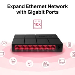Mercusys Gigabitswitch 8 porter