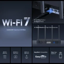 Mercusys MR27BE Dual-Band Wifi 7-ruter