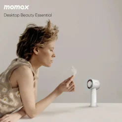 Momax Ultra Freeze bærbar vifte med kjøleplate Blå