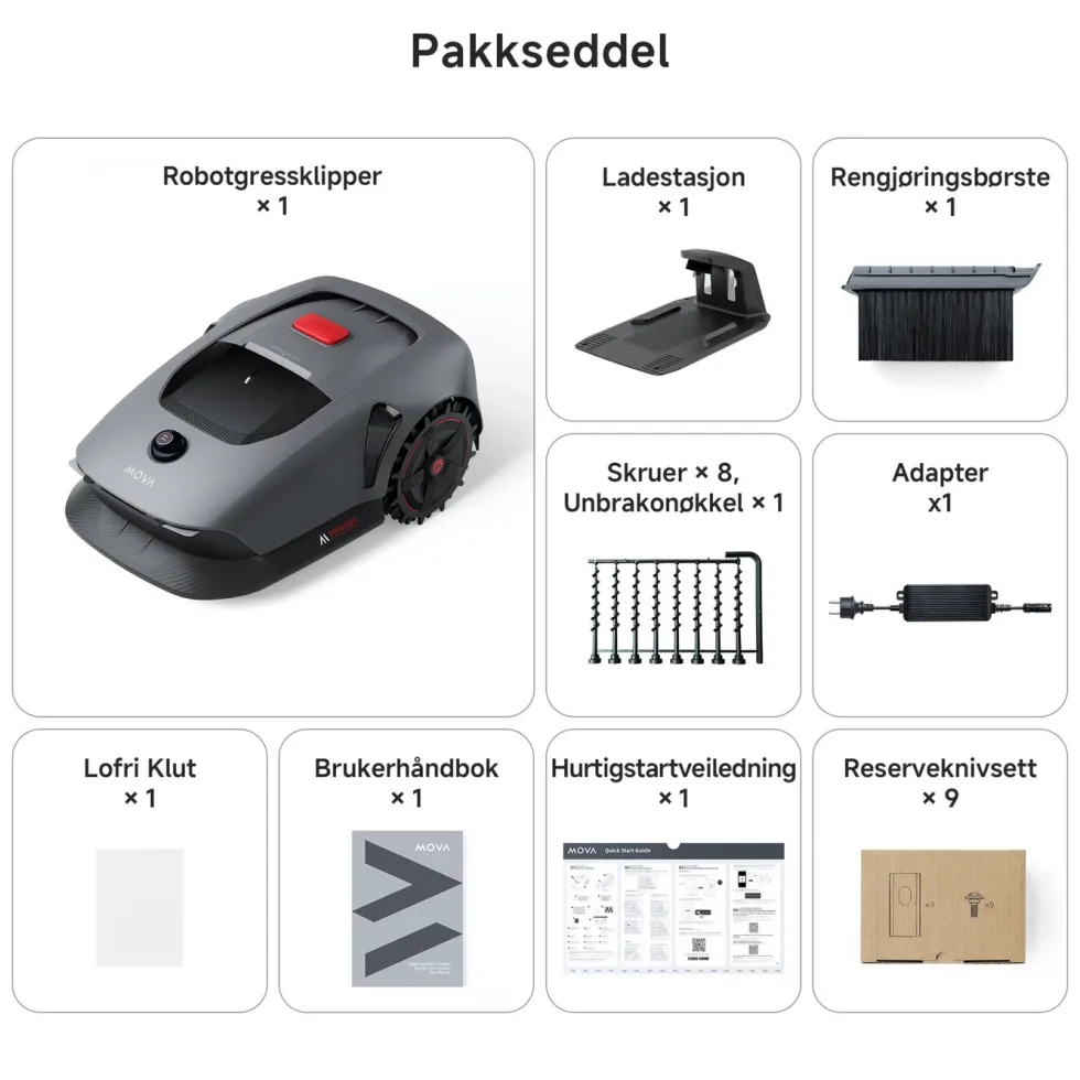 MOVA 1000 Robotgressklipper