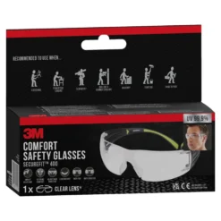3M SecureFit 400 vernebriller Transparent