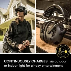 3M WorkTunes Connect & Solar hørselvern Bluetooth Svart