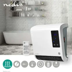 Nedis Baderomsovn – 2000 W med fjernkontroll