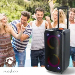 Nedis Bluetooth Party Speaker med karaokefunksjon