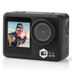 Nedis 4K-actionkamera med to skjermer