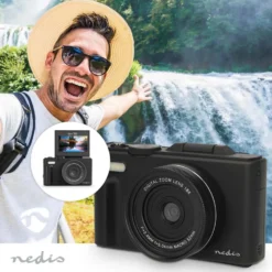 Nedis 5K-digitalkamera med vippbar skjerm