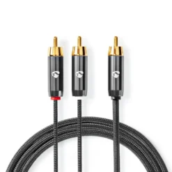 Nedis Subwooferkabel RCA til 2x RCA 3 m