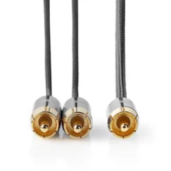 Nedis Subwooferkabel RCA til 2x RCA 3 m