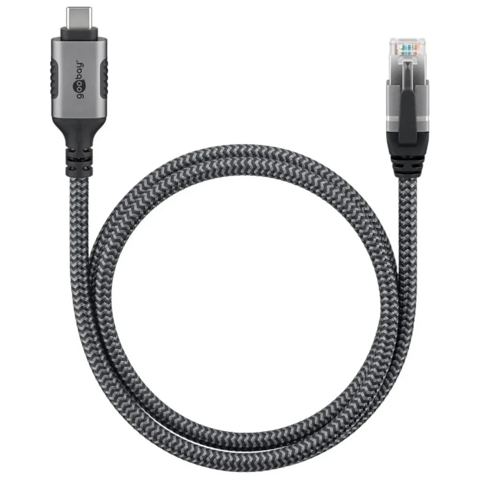 Nettverkskabel med USB-tilkobling USB-C 2 m