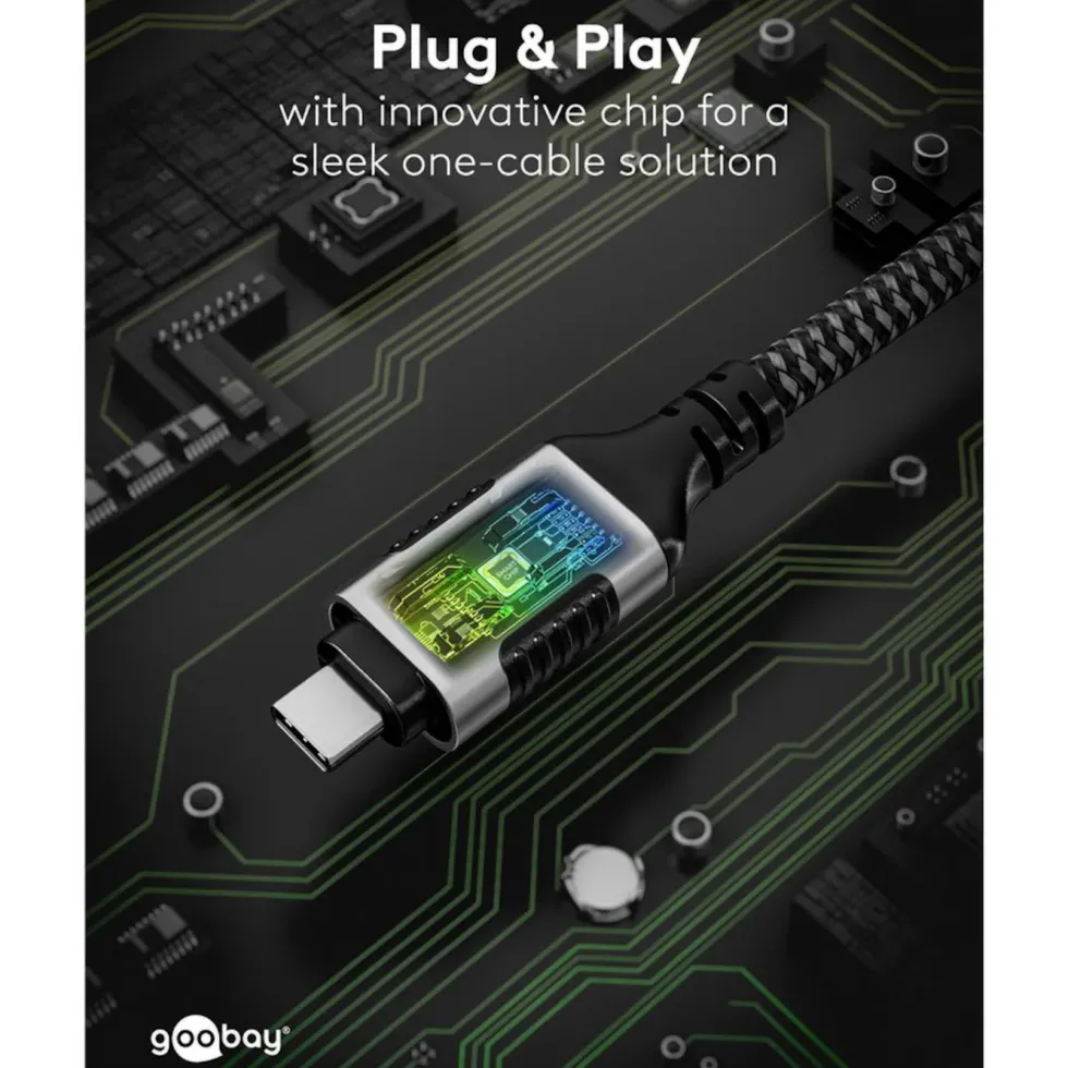 Nettverkskabel med USB-tilkobling USB-C 2 m
