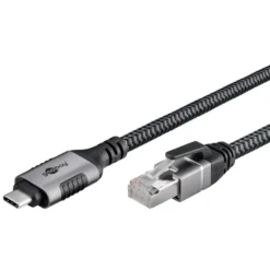 Nettverkskabel med USB-tilkobling USB-C 1 m