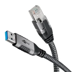 Nettverkskabel med USB-tilkobling USB-A 1 m