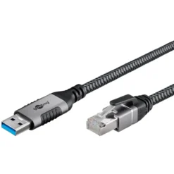 Nettverkskabel med USB-tilkobling USB-A 1 m