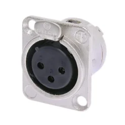 Neutrik XLR-hunn for kabinett, 3-polet