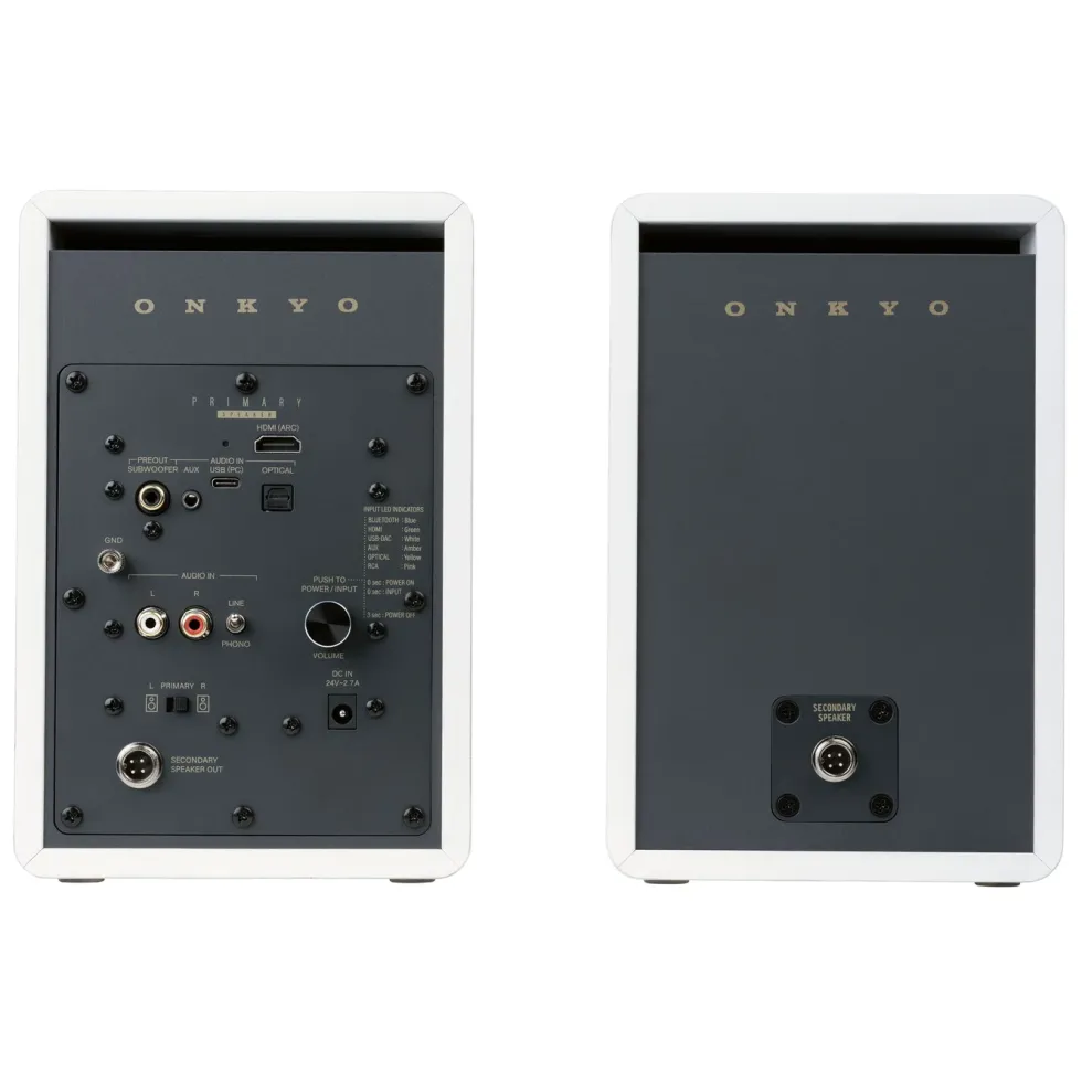 ONKYO GX-30ARC aktive studiohøyttalere Hvit