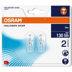 Osram Halogenpærer G4 2-pk. 130 lm, 10 W