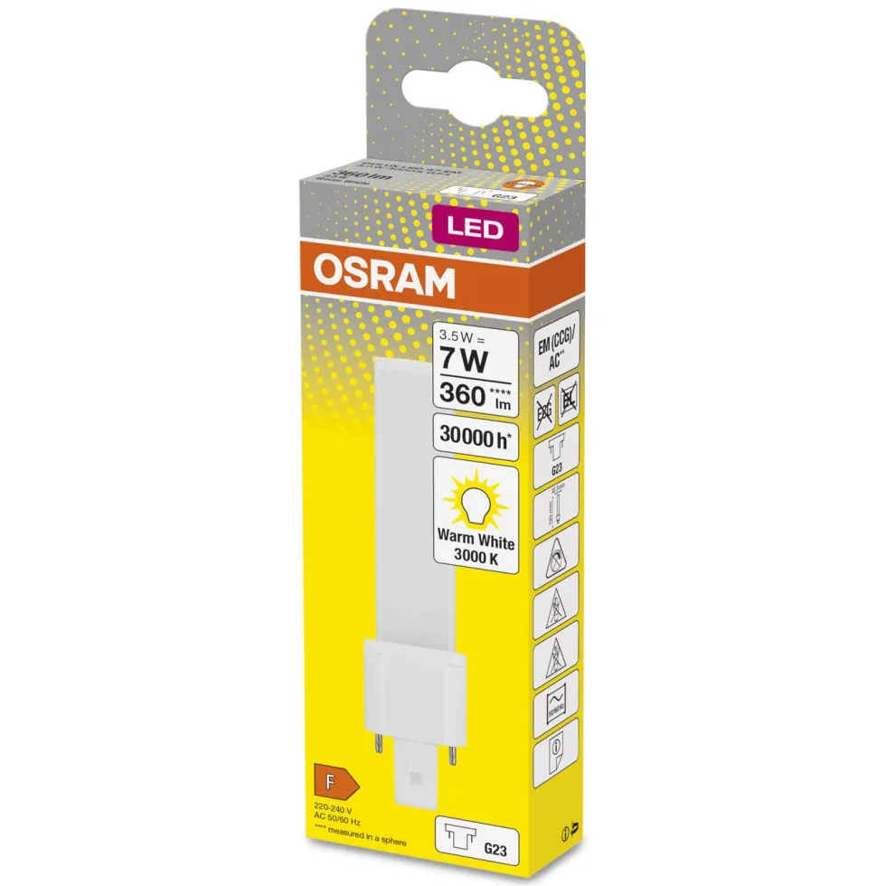 Osram LED-kompaktlysrør G23 360 lm