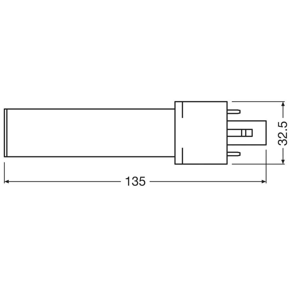Osram LED-kompaktlysrør G23 360 lm