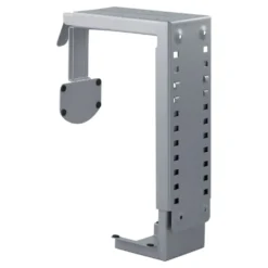 PC-holder for montering i bord eller vegg - Sølv