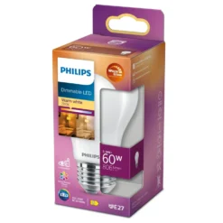 Philips Dimbar LED-pære E27 806 lm