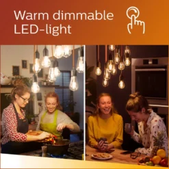 Philips Dimbar LED-pære E27 806 lm