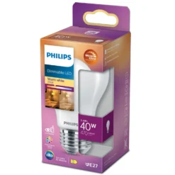 Philips Dimbar LED-pære E27 470 lm