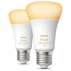 Philips Hue Ambiance Smart LED-pære E27 1100 lm 2-pack