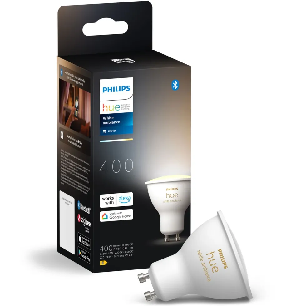 Philips Hue Ambience Smart LED-lampe GU10 400 lm 1-pk