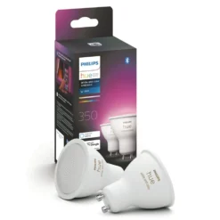 Philips Hue Color Ambiance Smart LED-pære GU10 350 lm 2-pk.