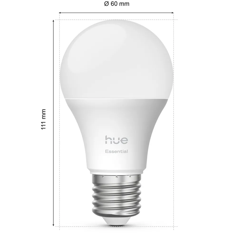 Philips Hue Essential Smart LED-pære E27 806 lm 1-pk.