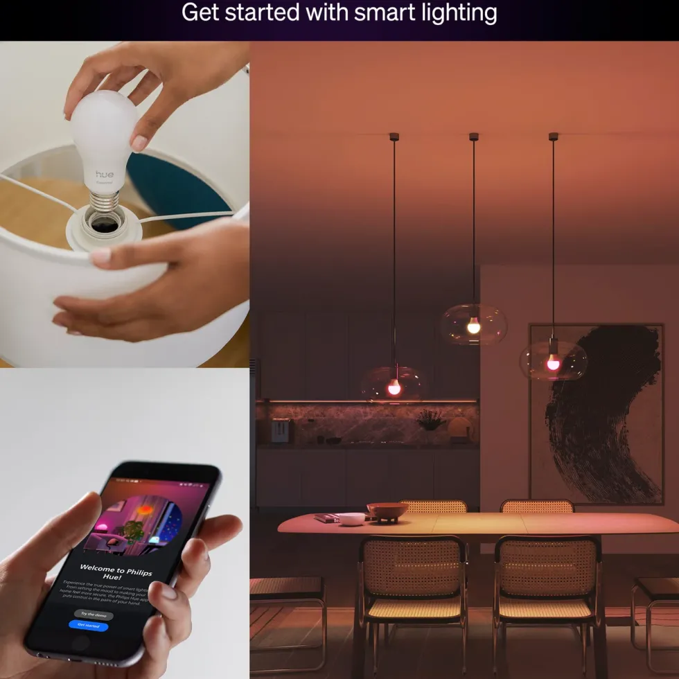 Philips Hue Essential Smart LED-pære E27 806 lm 1-pk.