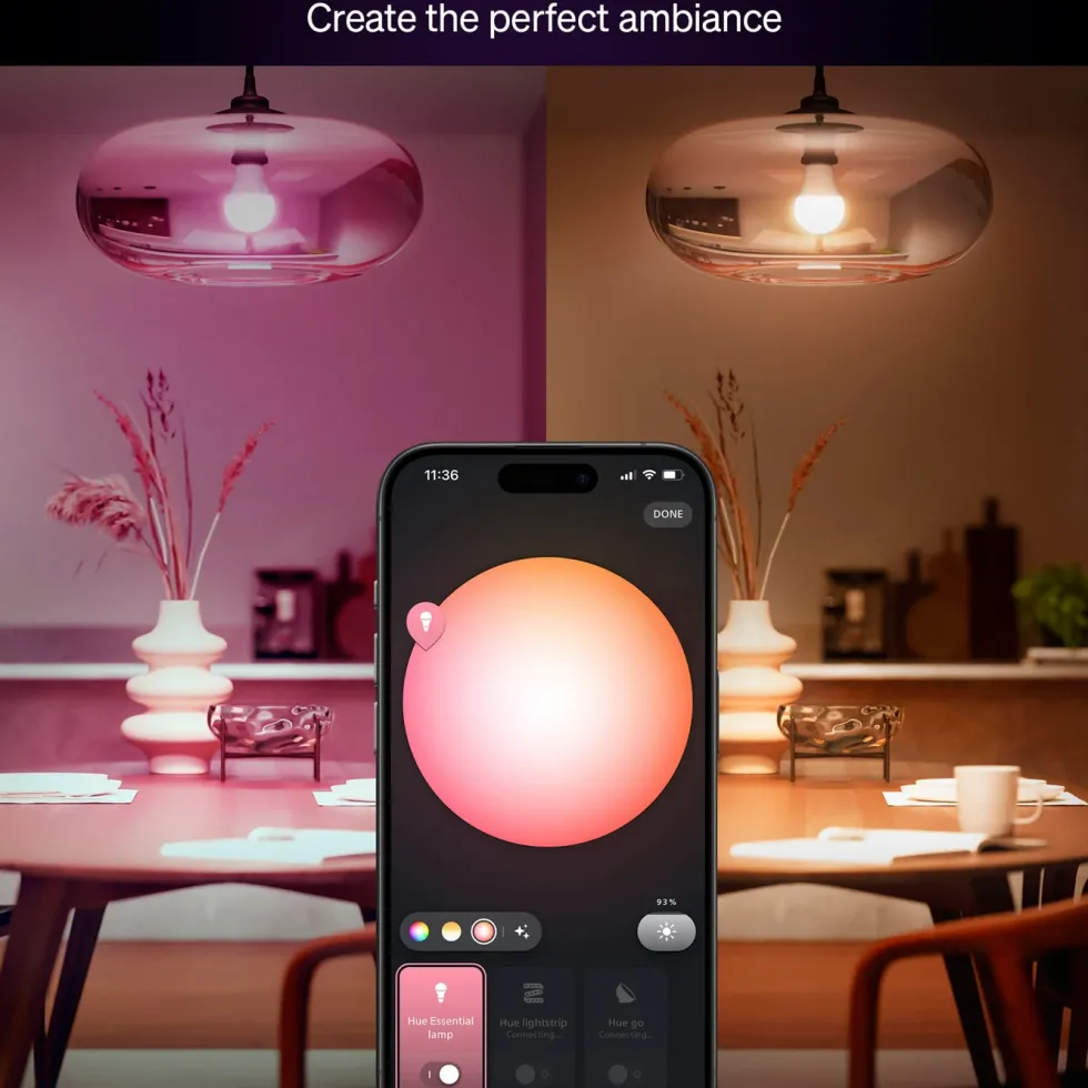 Philips Hue Essential Smart LED-pære E27 806 lm 1-pk.