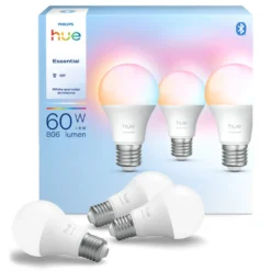 Philips Hue Essential Smart LED-pære E27 806 lm 3-pk.